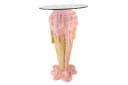 riess-ambiente Bistrotisch ICE CREAM 105cm rosa/beige Glas Eiswaffel Bild 4