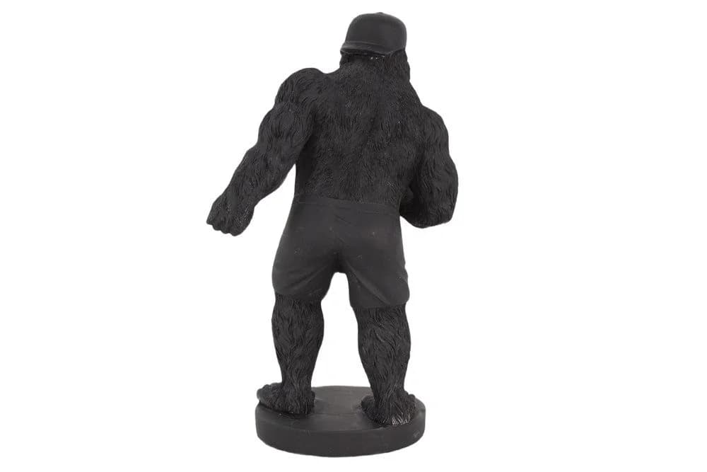 riess-ambiente Tierfigur KING APE 30cm Schwarz/Gold Gorilla mit Hantel - Bild 4