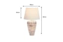 riess-ambiente Tischleuchte PURE NATURE 65cm Massivholz Stoffschirm Bild 3