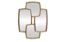 riess-ambiente Wandspiegel QUADRA 90cm Gold Mehrfachoptik Bild 1