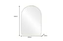riess-ambiente Wandspiegel ARCA 90cm Gold Aluminium Bogenform Bild 4