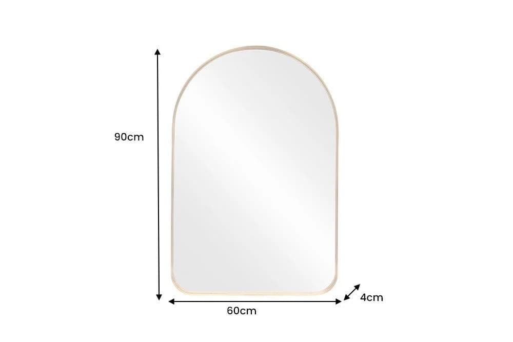 riess-ambiente Wandspiegel ARCA 90cm Gold Aluminium Bogenform - Bild 4