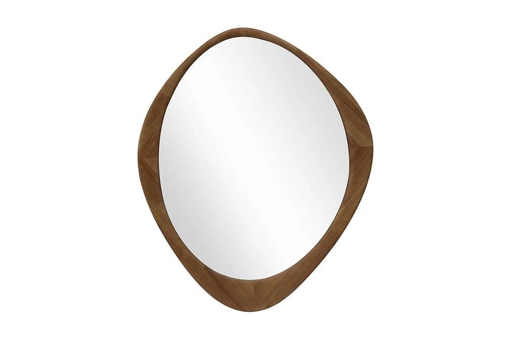 riess-ambiente Wandspiegel ORGANIC 90cm braun Walnuss-Design