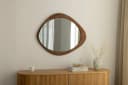 riess-ambiente Wandspiegel ORGANIC 90cm braun Walnuss-Design Bild 2