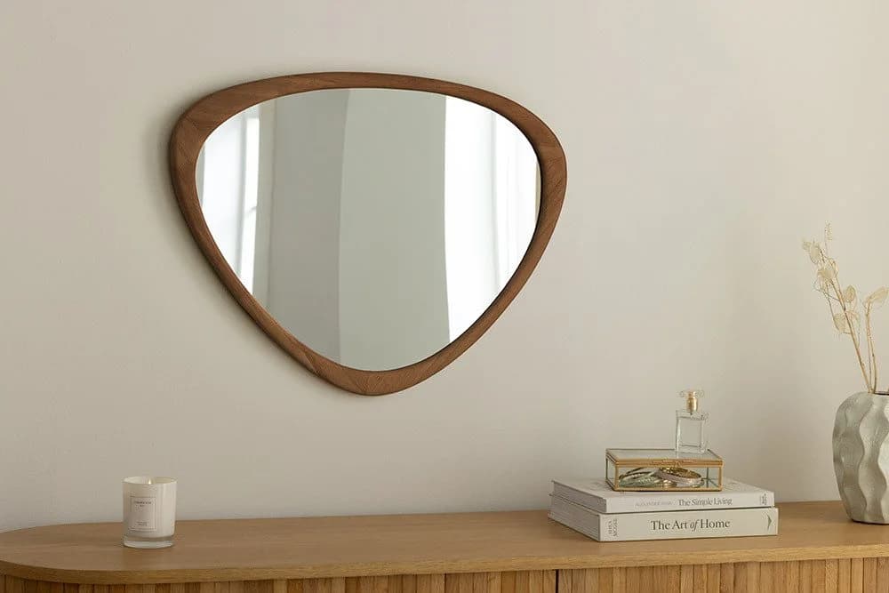 riess-ambiente Wandspiegel ORGANIC 65cm braun Walnuss - Bild 4
