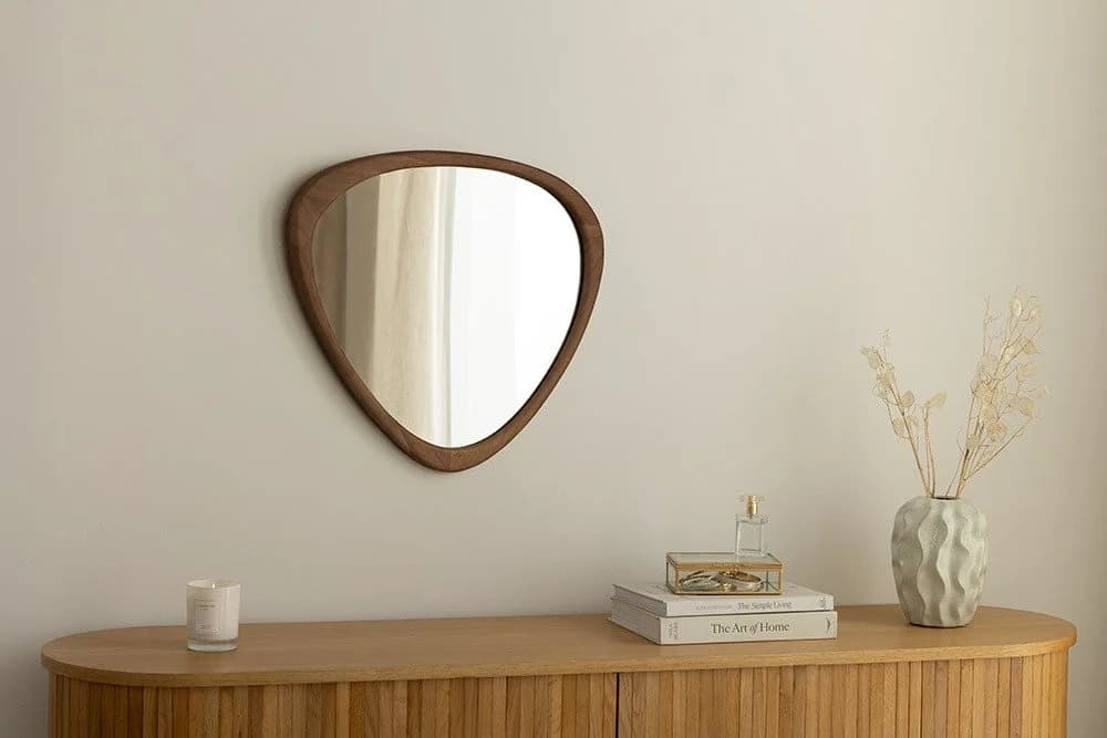 riess-ambiente Wandspiegel ORGANIC 65cm braun Walnuss - Bild 5