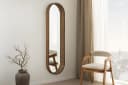 riess-ambiente Wandspiegel PORTRAIT 165cm braun Walnussholz-Design oval Bild 2