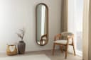 riess-ambiente Wandspiegel PORTRAIT 165cm braun Walnussholz-Design oval Bild 4
