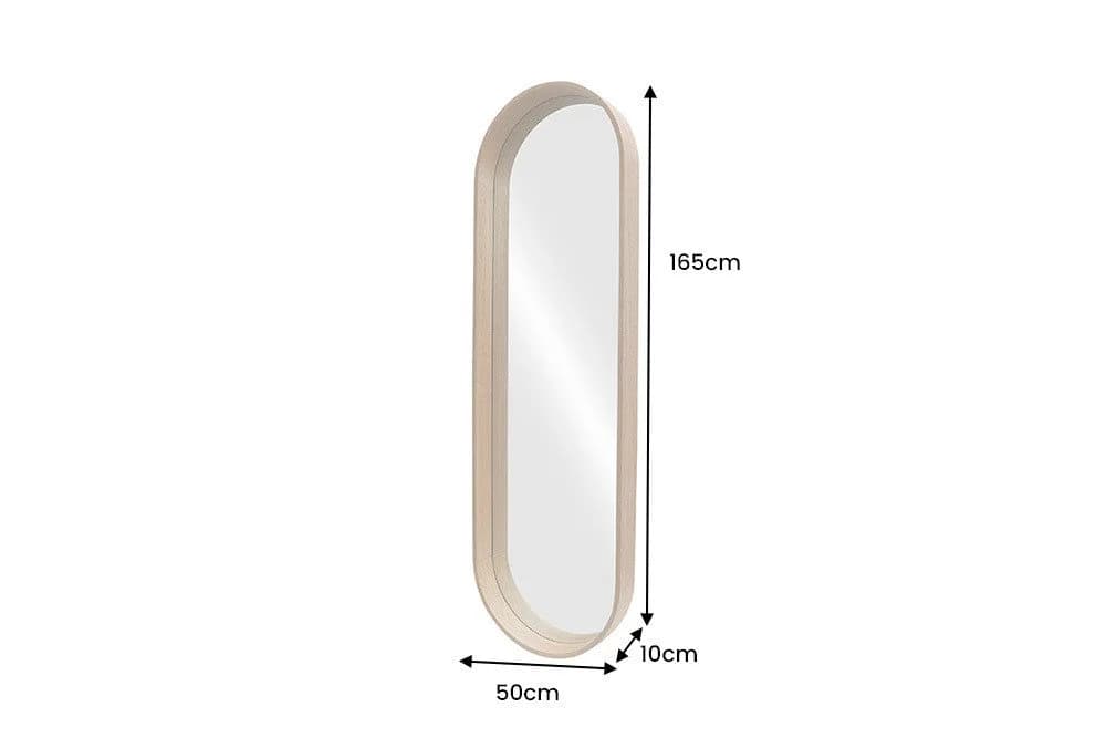 riess-ambiente Wandspiegel PORTRAIT 165cm braun Walnussholz-Design oval - Bild 5