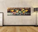 islandburner Leinwandbild Cocktailgläser Bar Motiv 120x40 cm Bild 1