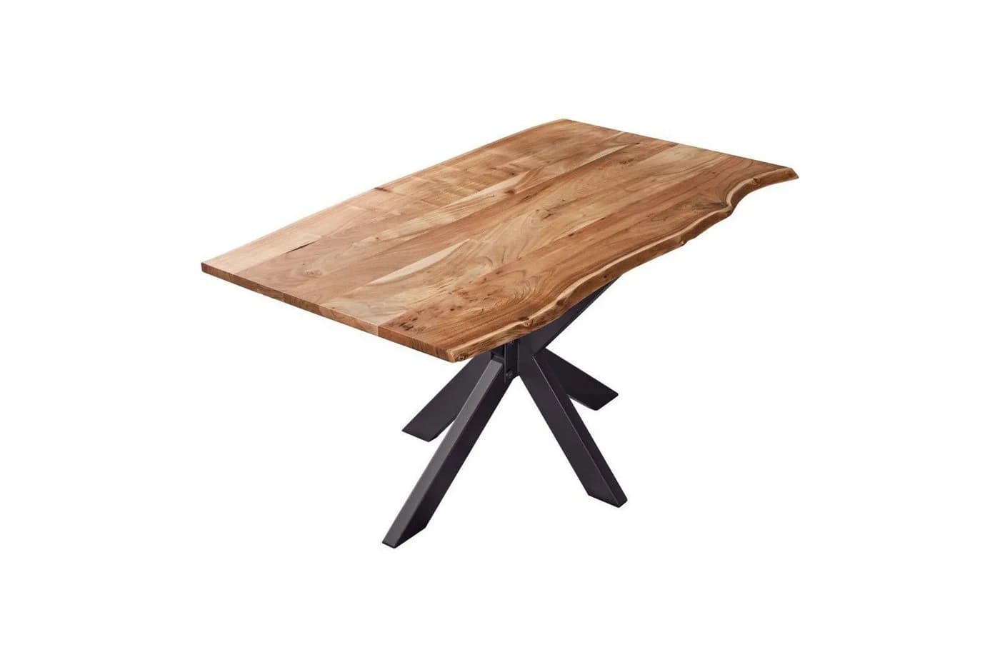 SAM® Baumkantentisch Stil massiv Akazienholz schwarz - Bild 3