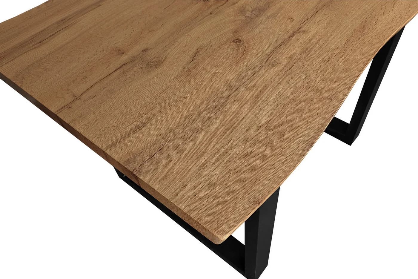 SAM® Esstisch Thoran Wildeiche-Optik U-Metallgestell Baumkante - Bild 3