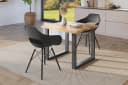 SAM® Esstisch Thoran Wildeiche-Optik U-Metallgestell Baumkante Bild 4