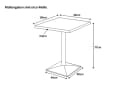 SAM® Bistrotisch Ingmar Massivholz mit Baumkante und Metallgestell Bild 1