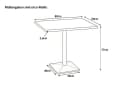 SAM® Bistrotisch Ingmar massiv Akazienholz Baumkante silber Bild 1