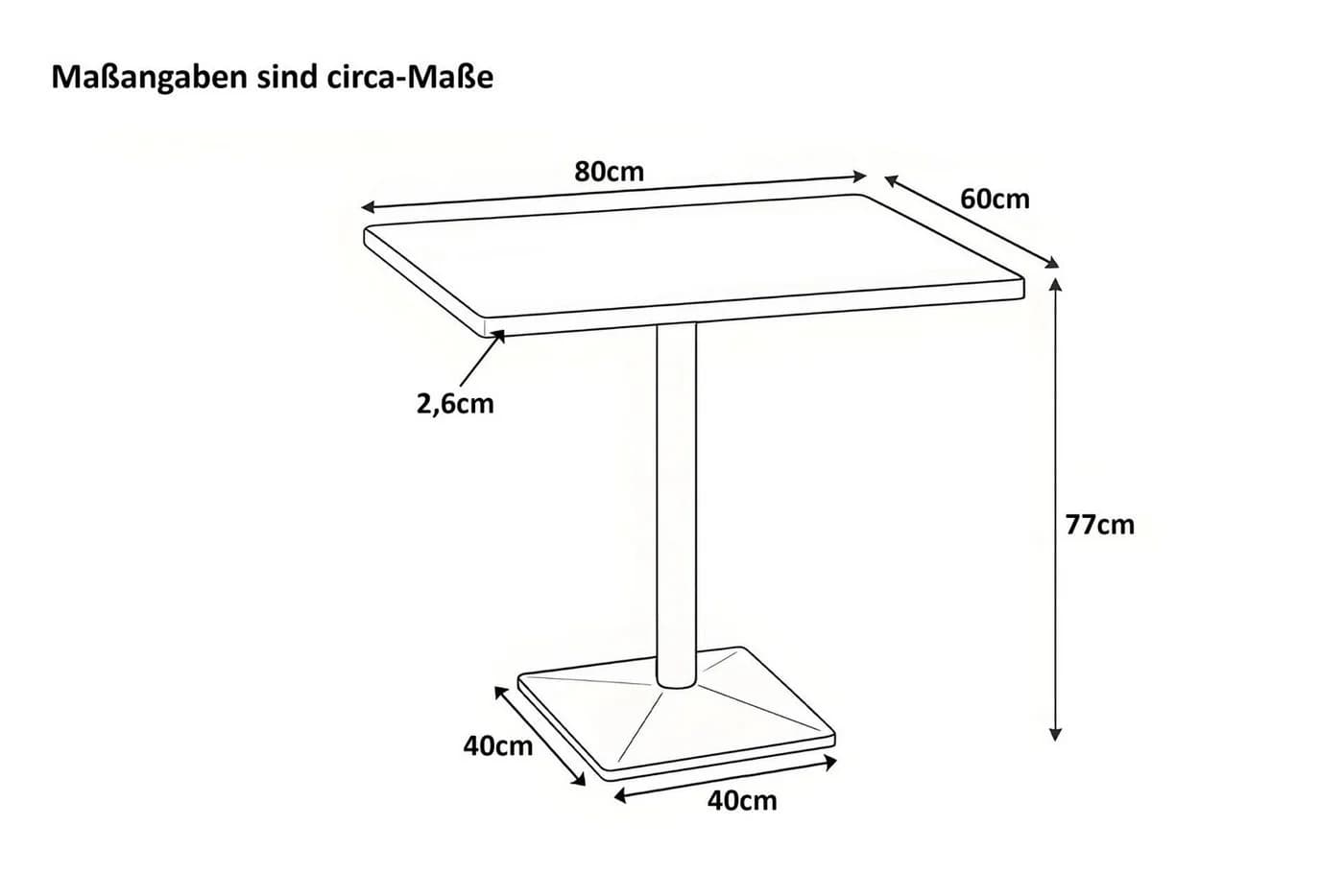 SAM® Bistrotisch Ingmar massiv Akazienholz Baumkante silber