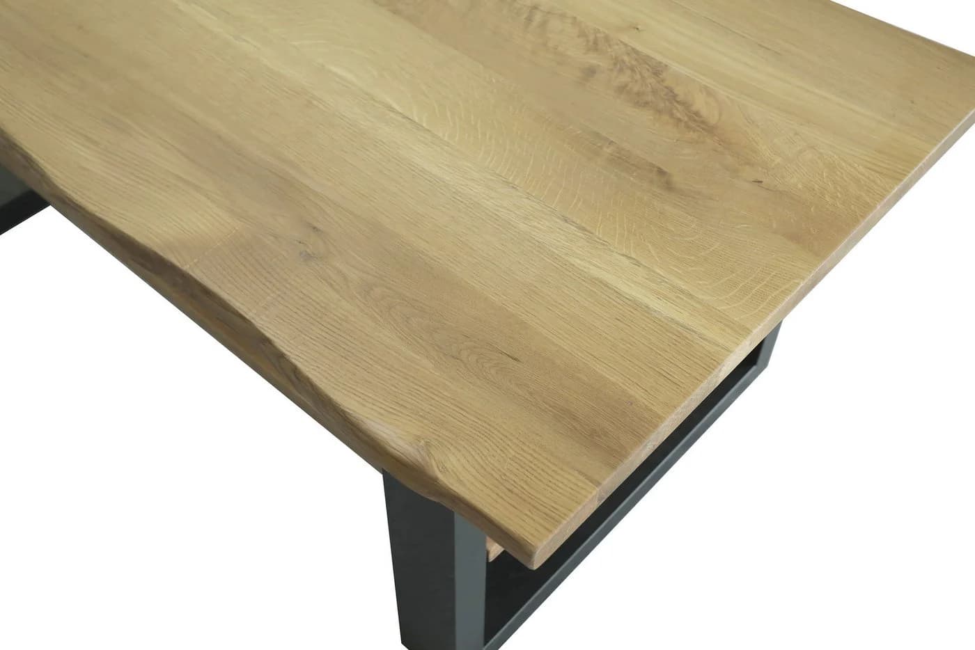 SAM® Couchtisch Patricia massiv Eiche Echte Baumkante schwarz - Bild 4