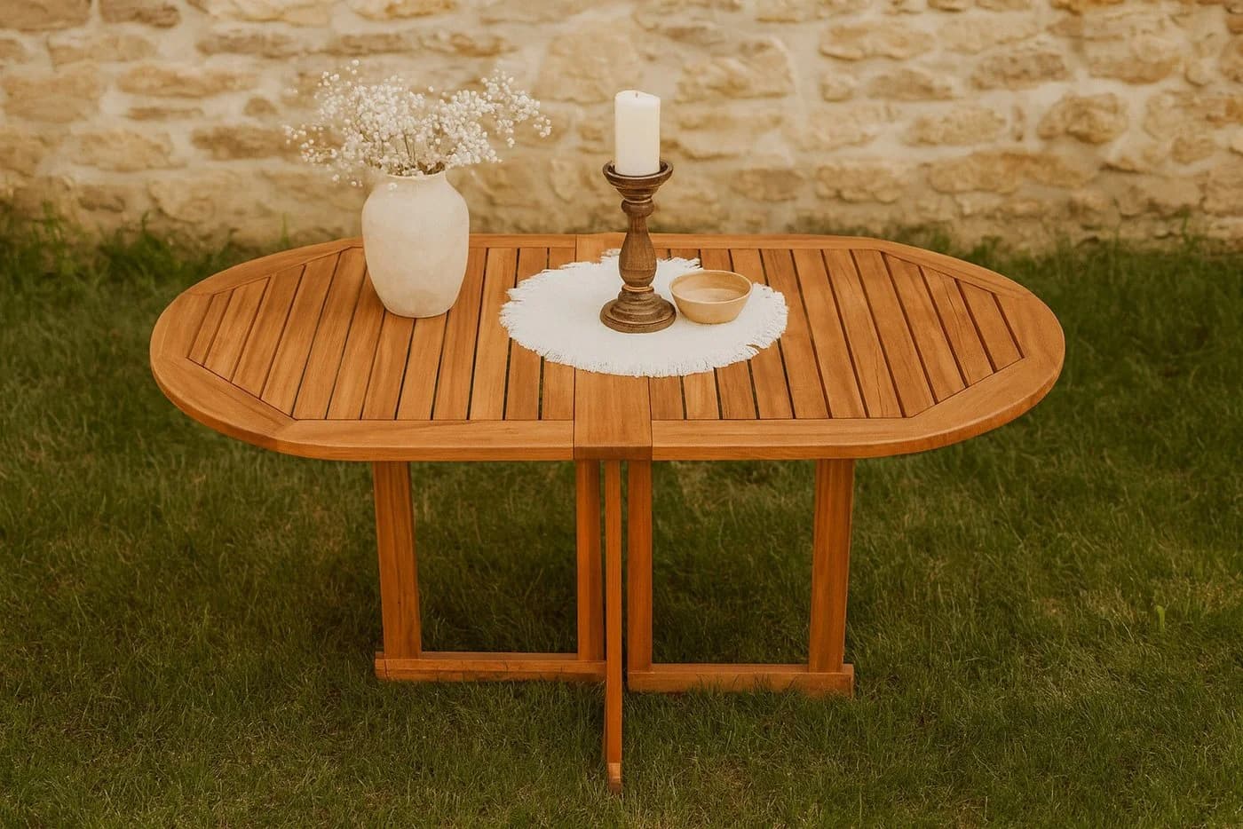 SAM® Gartentisch Padro massiv Akazienholz klappbar geölt - Bild 2
