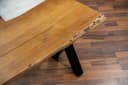 SAM® Sitzbank Quento Akazie Baumkante X-Gestell Schwarz 160 cm Bild 4
