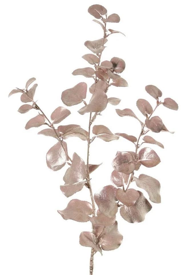 artplants Kunstzweig Eukalyptus metallic-Hellrosa 75cm - Bild 2