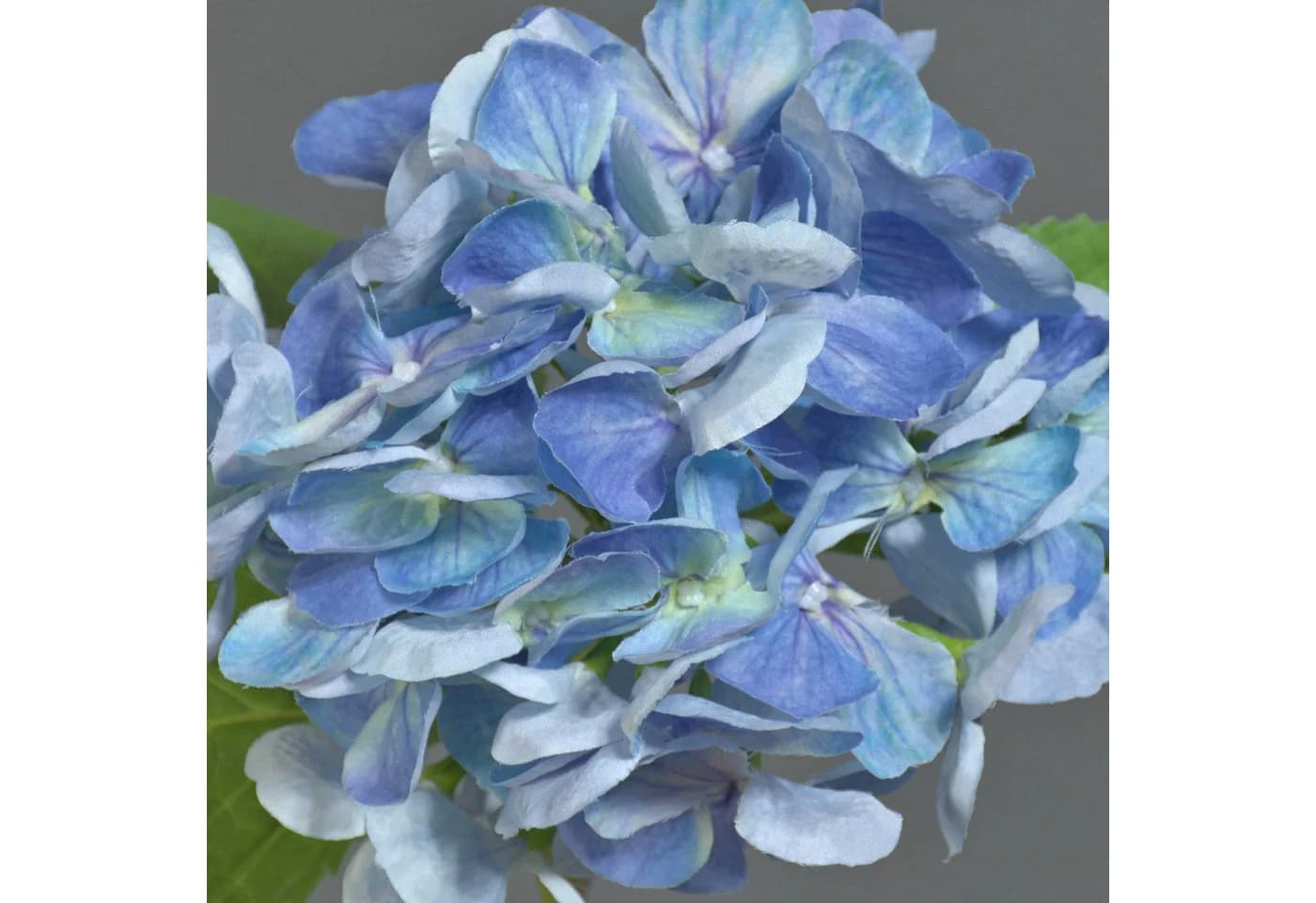 artplants Kunstblume Hortensie blau 50cm