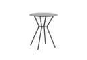 BURI Gartentisch Bistrotisch rund 70x60cm schwarz Bild 2