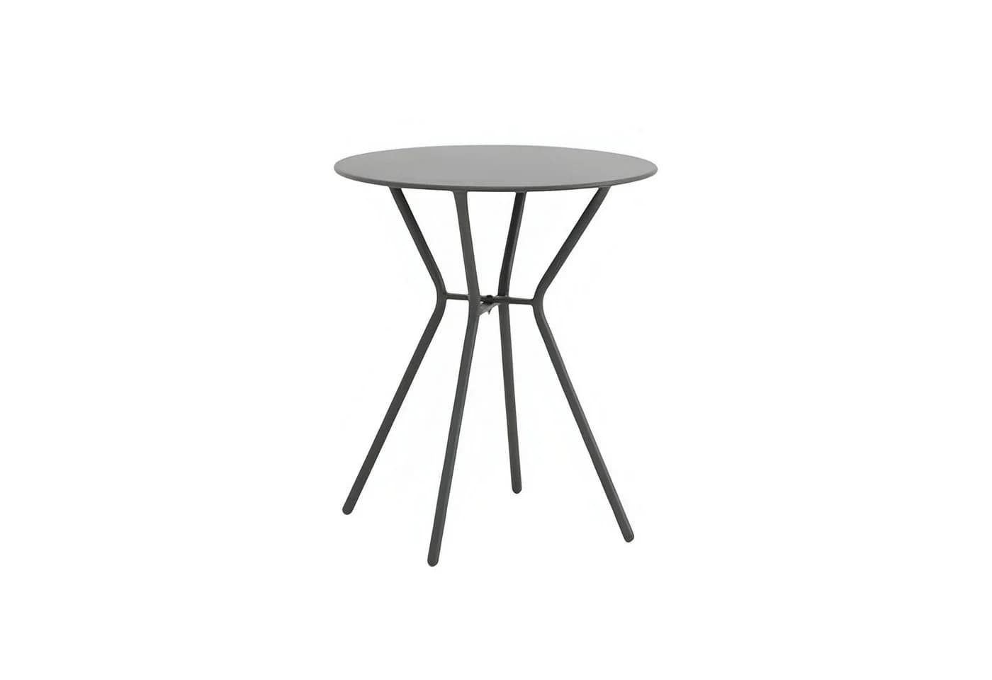 BURI Gartentisch Bistrotisch rund 70x60cm schwarz - Bild 2