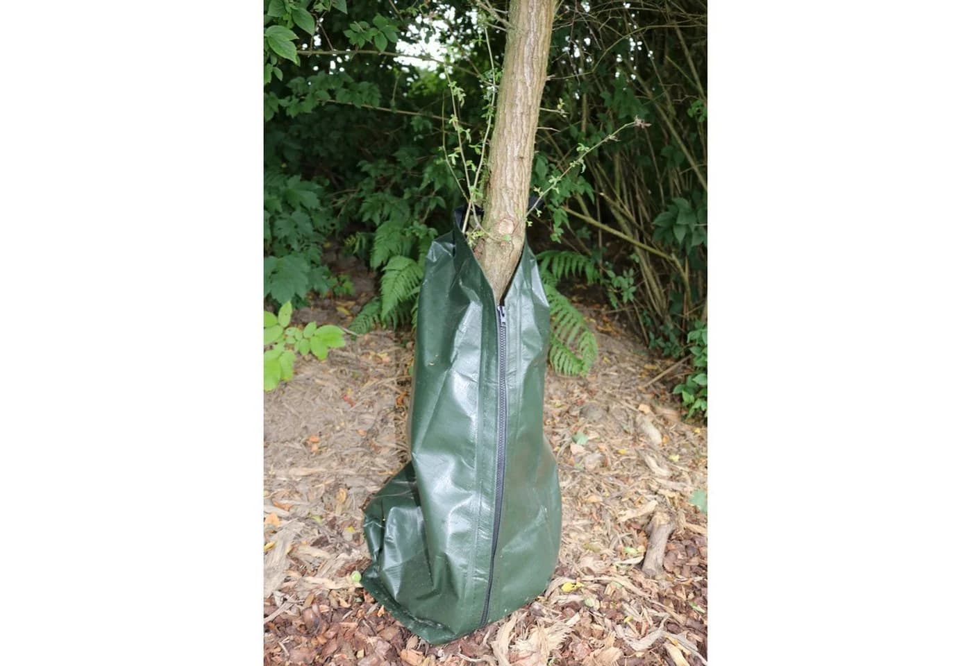 BURI Bewässerungssystem 5x Baum-Bewässerungssack mit Reißverschluss Grün - Bild 3