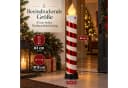 BURI LED Weihnachtskerze XXL Zuckerstange 4er Set Warmweiß Bild 1