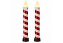 BURI LED Weihnachtskerze XXL Zuckerstange 83cm Timer Bild 2