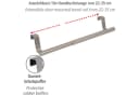 BURI Teleskop Handtuchhalter Chrom 22-35 cm Bild 3