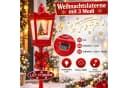 BURI Weihnachtsdeko Straßenlaterne mit Schneegestöber & LED-Licht Bild 3