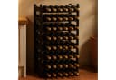 BURI Flaschenregal Weinregal stapelbar Schwarz Kunststoff Bild 3