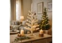BURI Künstlicher Weihnachtsbaum Weiß 30 und 60cm Deko Tanne Bild 2