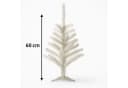 BURI Künstlicher Weihnachtsbaum Weiß 30 und 60cm Deko Tanne Bild 3