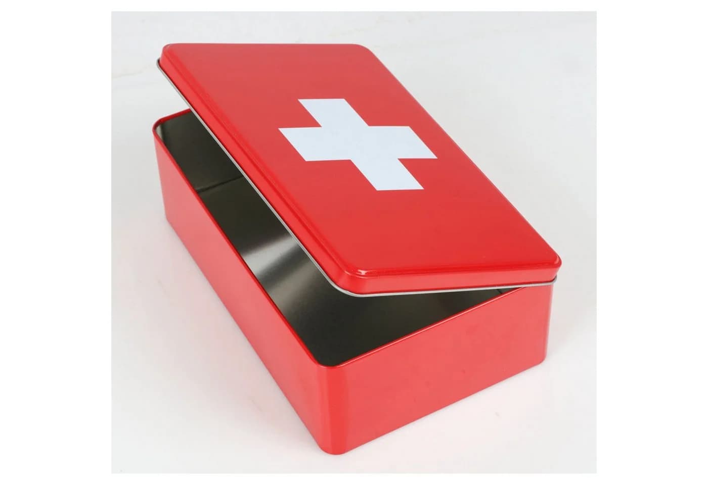 BURI Faltbox Metalldose Medizinbox Rot Weißes Kreuz - Bild 2
