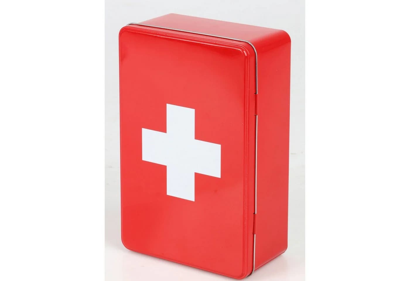 BURI Faltbox Metalldose Medizinbox Rot Weißes Kreuz - Bild 5