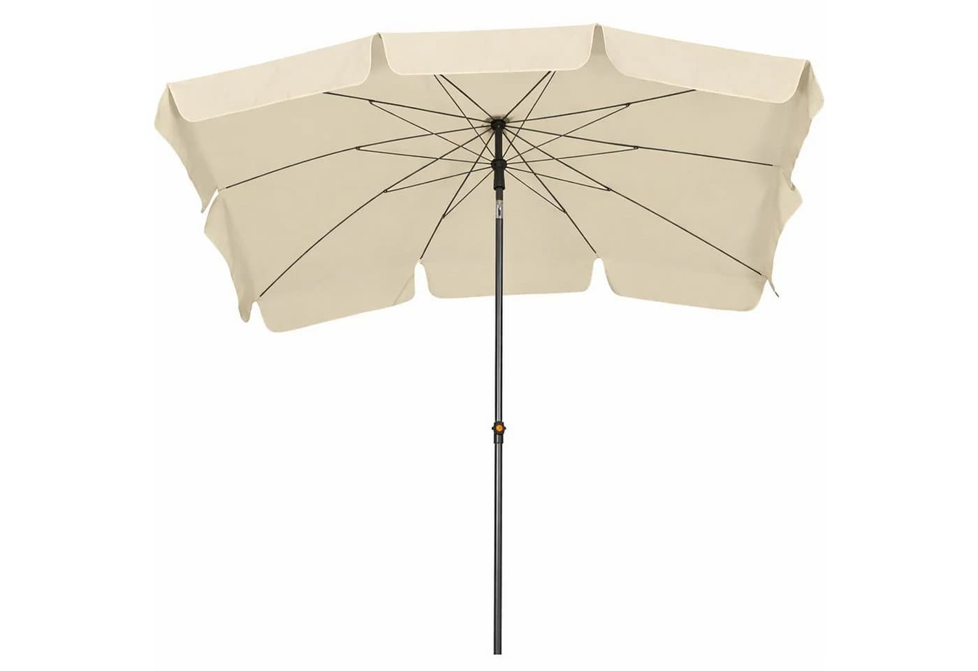 BURI Sonnenschirm 210x140 cm Rechteckig Knickbar Beige - Bild 2