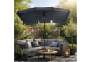 BURI Sonnenschirm 210x140 cm Rechteckig Knickbar Anthrazit Bild 5
