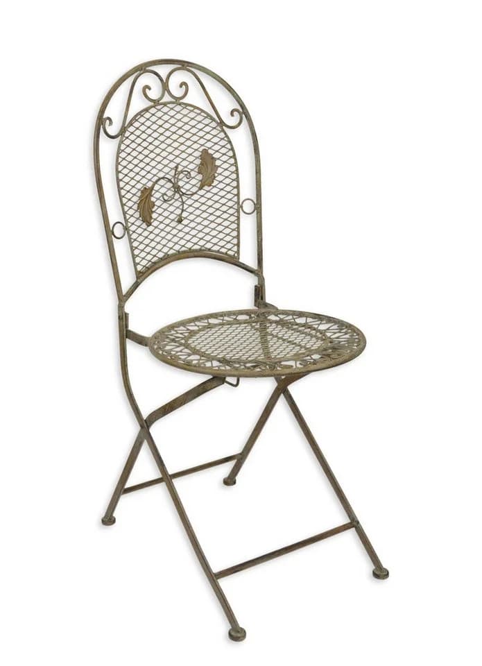 Aubaho Dekoobjekt Gartenstuhl Klappstuhl verwittert grün Retro Design