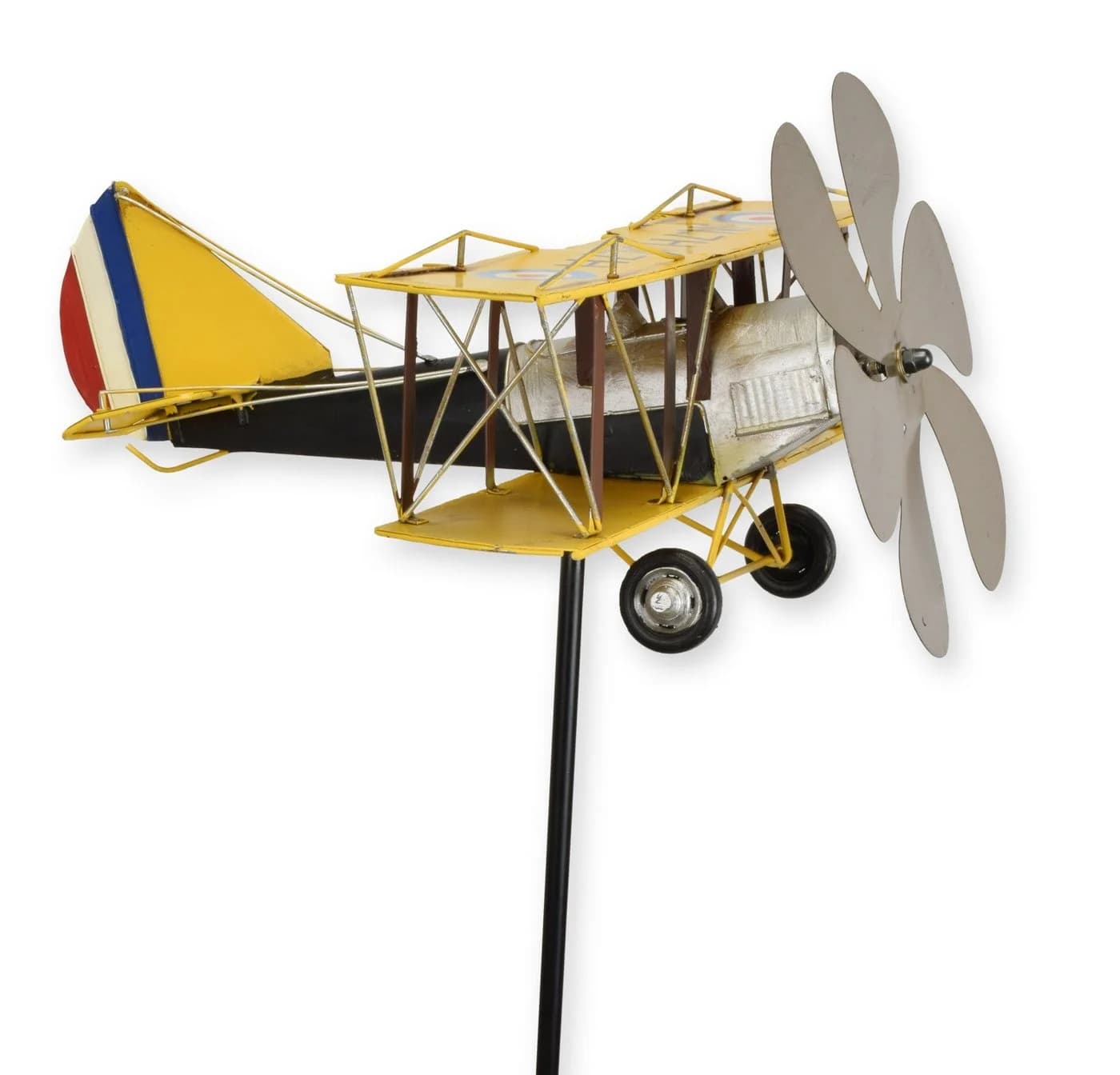 Aubaho Dekoobjekt Windrad Flugzeug Replikat Retro Design Blech