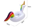 Sport-Knight® Schwimmring Einhorn Bunt PVC mit Griffen Bild 4