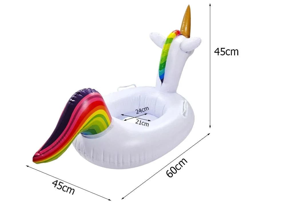 Sport-Knight® Schwimmring Einhorn Bunt PVC mit Griffen - Bild 4