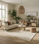 Pergamon Wollteppich Kiruna Beige Uni Bild 2