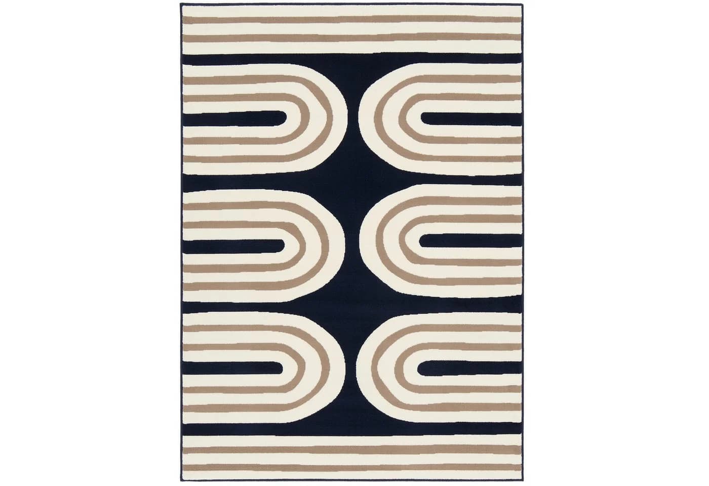 Pergamon Designteppich Passion Modern Blau Rechteckig