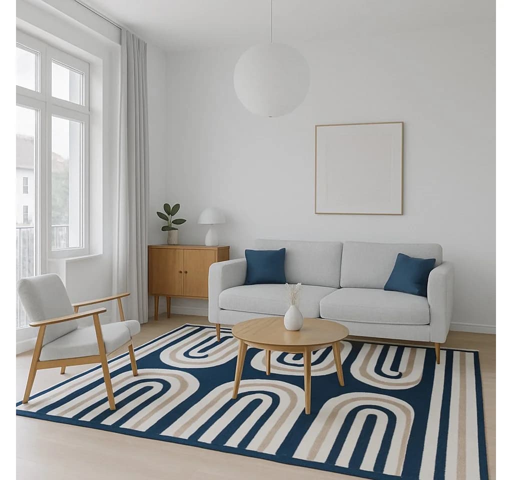 Pergamon Designteppich Passion Modern Blau Rechteckig - Bild 2