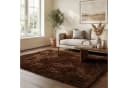 Pergamon Hochflor-Teppich Shaggy Fluffy Braun Rechteckig Bild 2