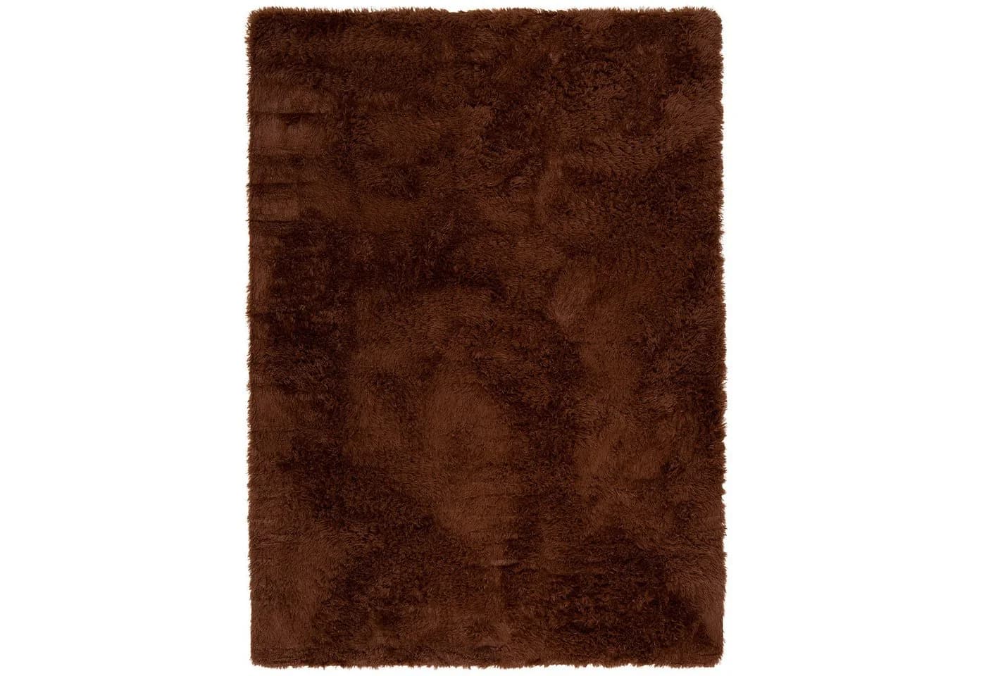 Pergamon Hochflor-Teppich Shaggy Fluffy Braun Rechteckig - Bild 3