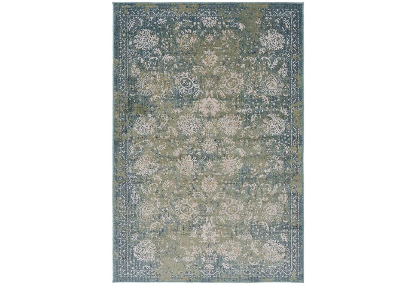 Pergamon Outdoorteppich Lagos Vintage Blau Rechteckig