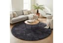 Pergamon Hochflor-Teppich Rund Anthrazit Shaggy Bild 2